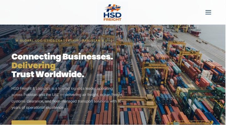 HSD Freight & Logistics website by Nash