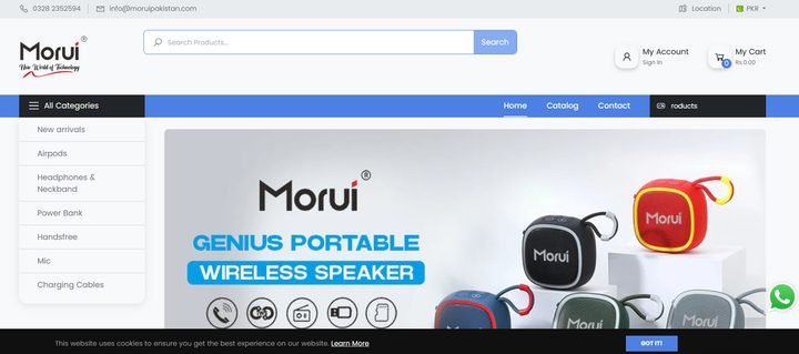 Morui Pakistan website by Nash